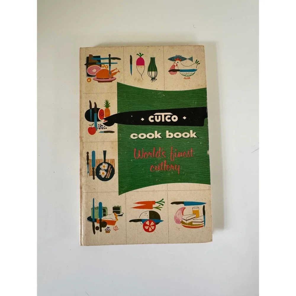 Vintage Cutco Cook Book Wear-Ever Aluminum Mid-Century Retro Illustrations